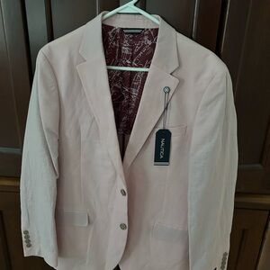 Nautica Men's Light Pink Blazer - Single-Breasted Notch Lapel